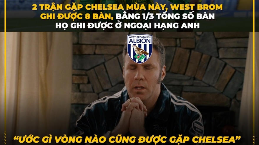 Biếm họa 24h: West Brom mong vòng nào cũng được gặp Chelsea