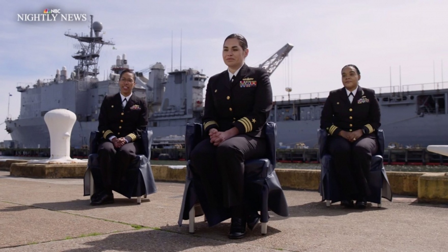 Lần đầu tiên Mỹ có 4 chỉ huy chiến hạm là phụ nữ da màu