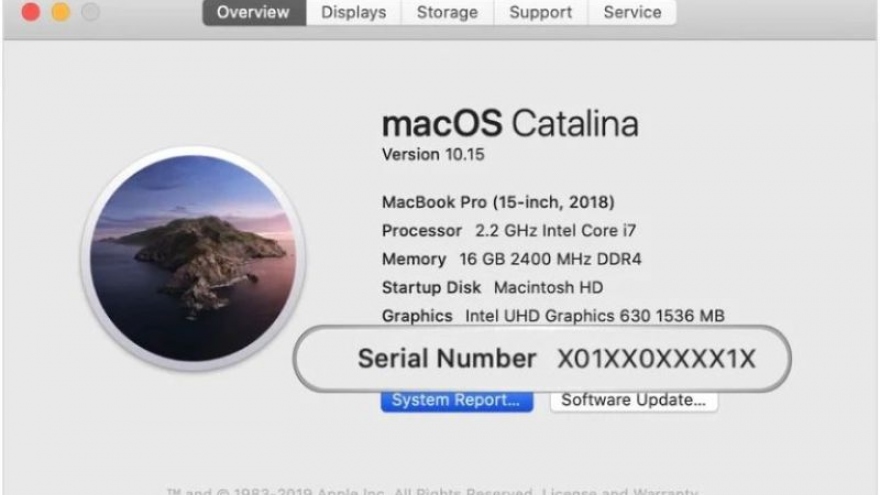 Apple thay đổi cách sử dụng số serial trên sản phẩm