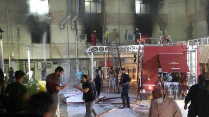 Cháy bệnh viện ở thủ đô Iraq, 27 người chết, 46 người bị thương