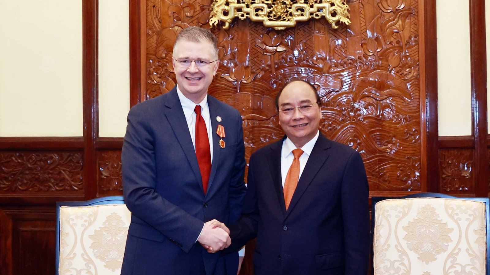 Chủ tịch nước Nguyễn Xuân Phúc tiếp Đại sứ Hoa Kỳ Daniel Kritenbrink