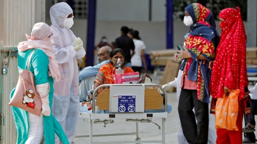 Ấn Độ tiếp tục ghi nhận số ca mắc Covid-19 mới trong ngày cao kỷ lục