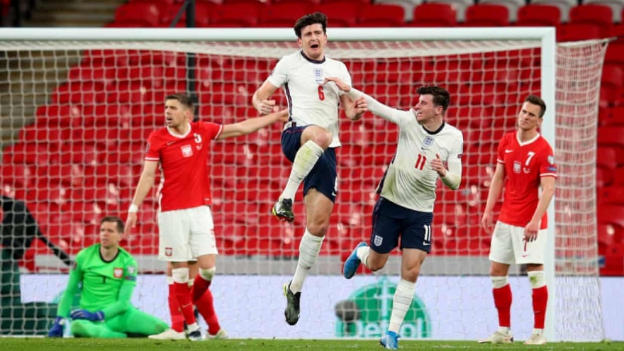 Harry Maguire lập công, ĐT Anh thắng nghẹt thở Ba Lan