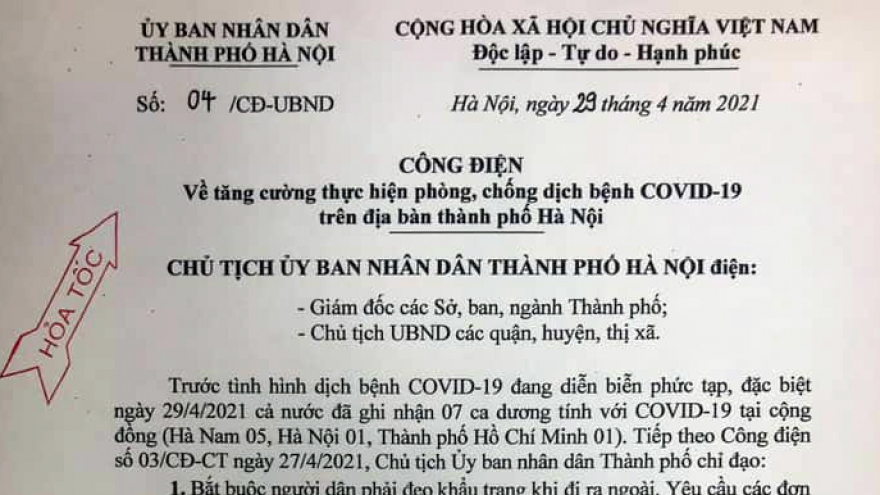 Hà Nội dừng hoạt động quán bar, karaoke, vũ trường, game từ 0h00 ngày 30/4