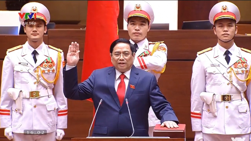 Video Thủ tướng Phạm Minh Chính tuyên thệ nhậm chức