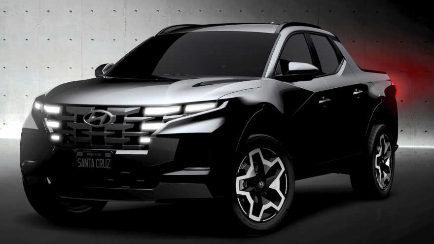 Hé lộ hình ảnh mẫu bán tải của Hyundai - Santa Cruz trước ngày ra mắt
