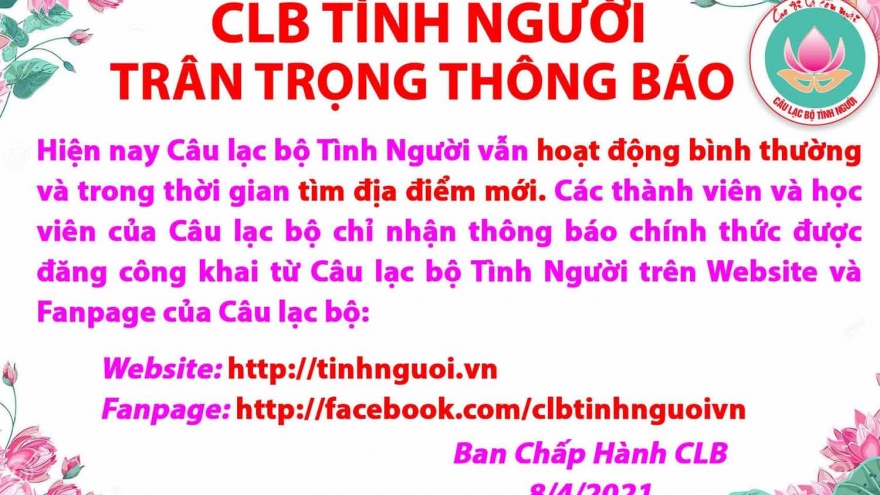 Câu lạc bộ Tình Người có dừng hoạt động như thông báo?