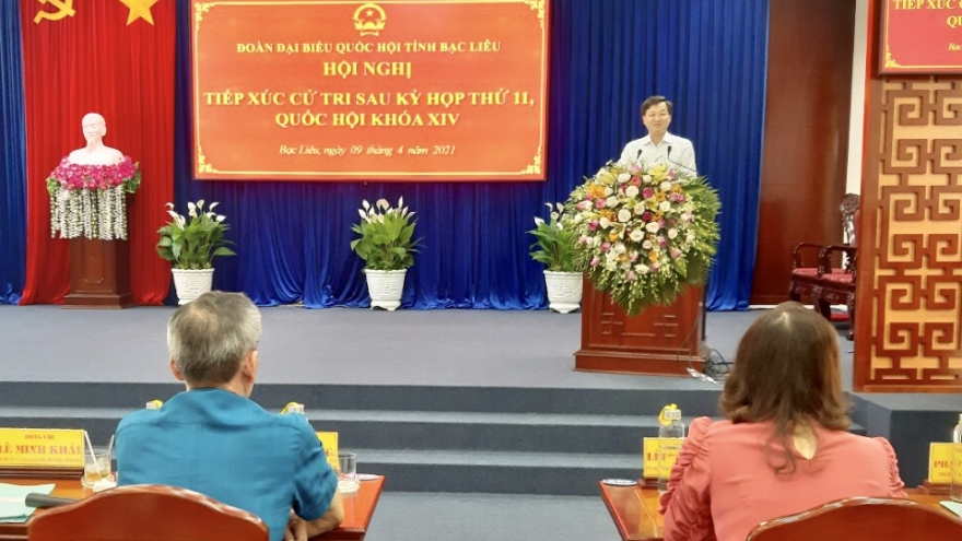 Phó Thủ tướng Chính phủ Lê Minh Khái tiếp xúc cử tri tỉnh Bạc Liêu