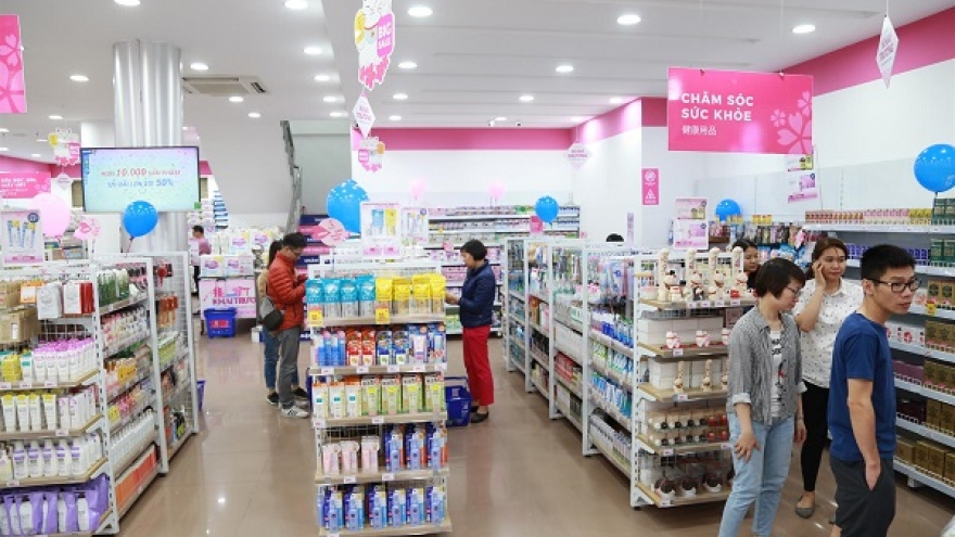 Growth of Japanese consumption goods in local market among top 10 in region