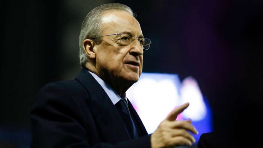 Florentino Perez tái đắc cử Chủ tịch Real Madrid