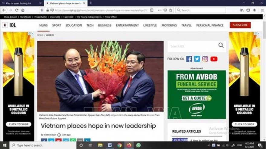South African newspaper: Vietnam places hope in new leadership