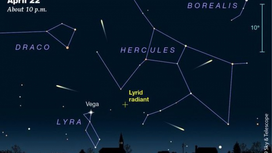 Vietnam to welcome sight of Lyrid meteor shower