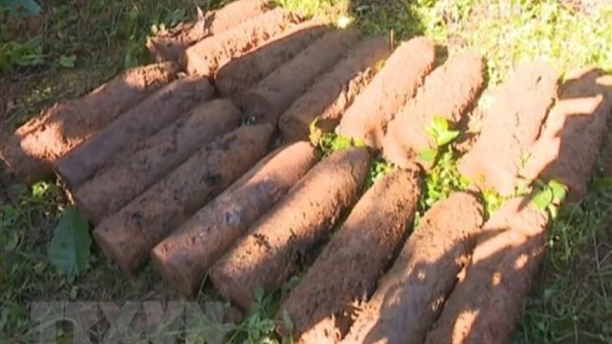 Quảng Trị phát hiện gần 500 quả đạn, vật nổ trong hầm đạn ở rừng keo
