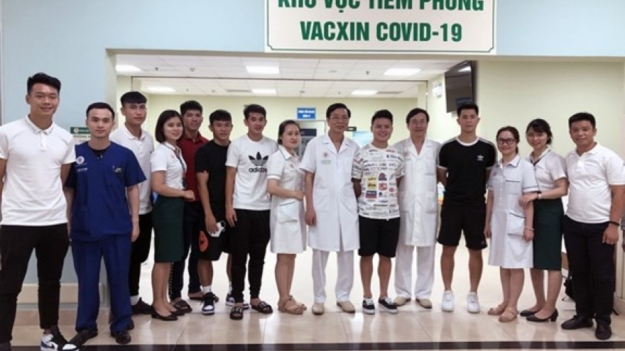 Vaccination of national men’s football team completed