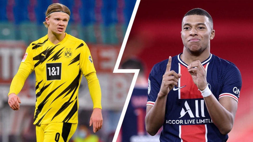 Cuộc đua Vua phá lưới Champions League 20/21: Mbappe trước cơ hội vượt qua Haaland