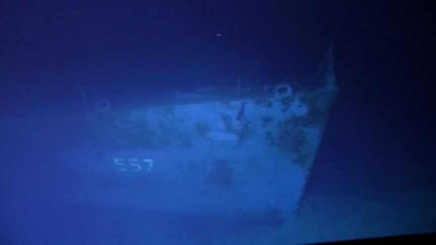 Cận cảnh xác tàu khu trục USS Johnston của Hải quân Mỹ dưới đáy biển Philippine