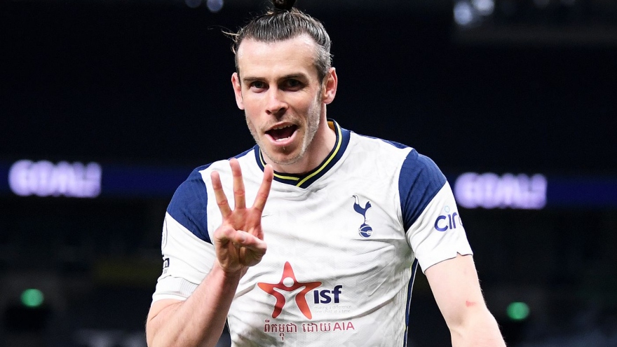 Gareth Bale ghi "hat-trick", Tottenham níu giữ hy vọng vào top 4 Ngoại hạng Anh