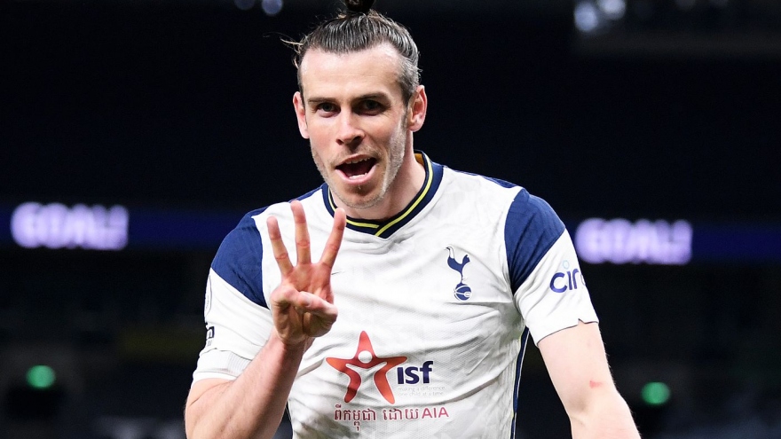 Gareth Bale ghi "hat-trick", Tottenham níu giữ hy vọng vào top 4 Ngoại hạng Anh 