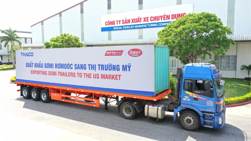 Thaco đẩy mạnh xuất khẩu sơmi rơmoóc sang thị trường Mỹ