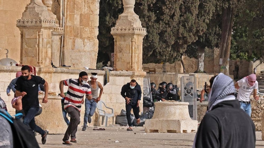 Palestine: Hơn 300 người thương vong do đụng độ ở Jerusalem