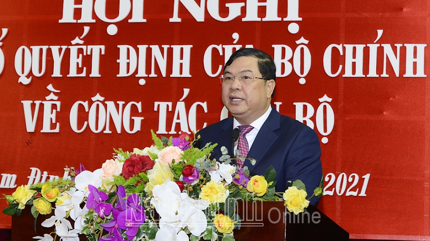 Ông Phạm Gia Túc được điều động làm Bí thư Tỉnh ủy Nam Định 