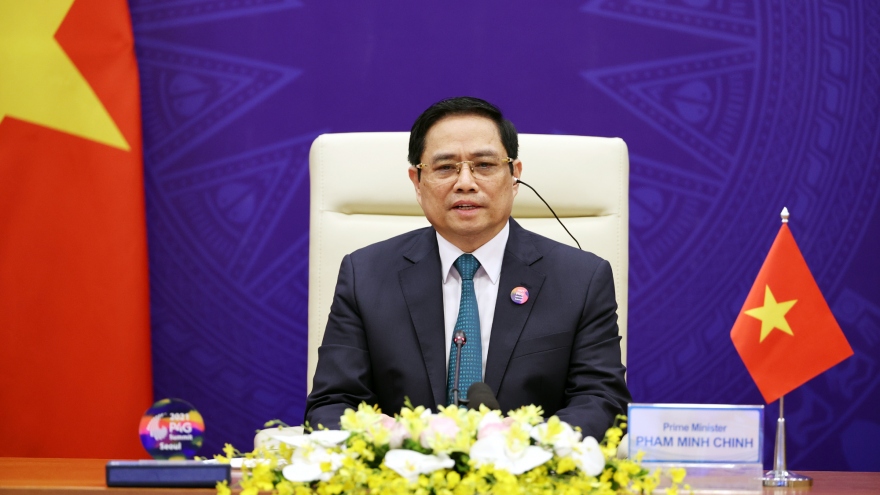 Thủ tướng Phạm Minh Chính kêu gọi quốc tế chung tay ngăn chặn và đẩy lùi đại dịch Covid-19