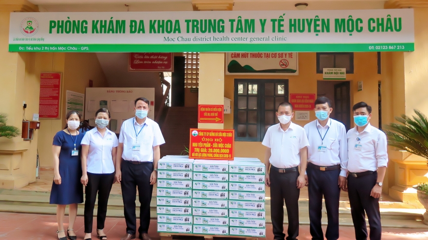 Hơn 50.000 sản phẩm sữa từ Mộc Châu Milk đến với các tâm dịch Covid-19