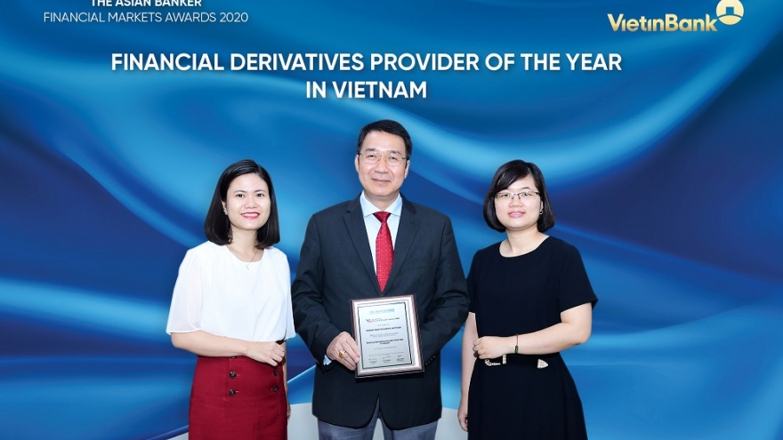 VietinBank là “Ngân hàng cung ứng sản phẩm phái sinh tài chính tốt nhất năm 2020