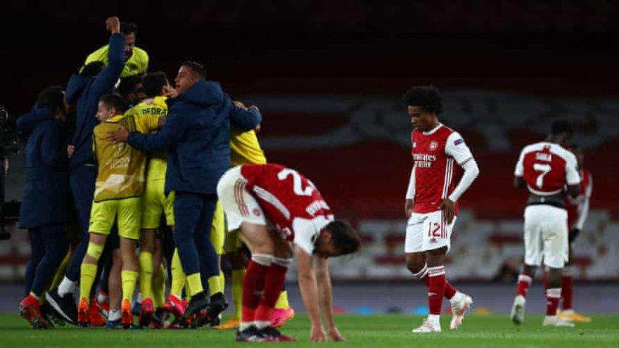 Europa League: Arsenal ngậm ngùi nhìn Villarreal vào chung kết gặp MU