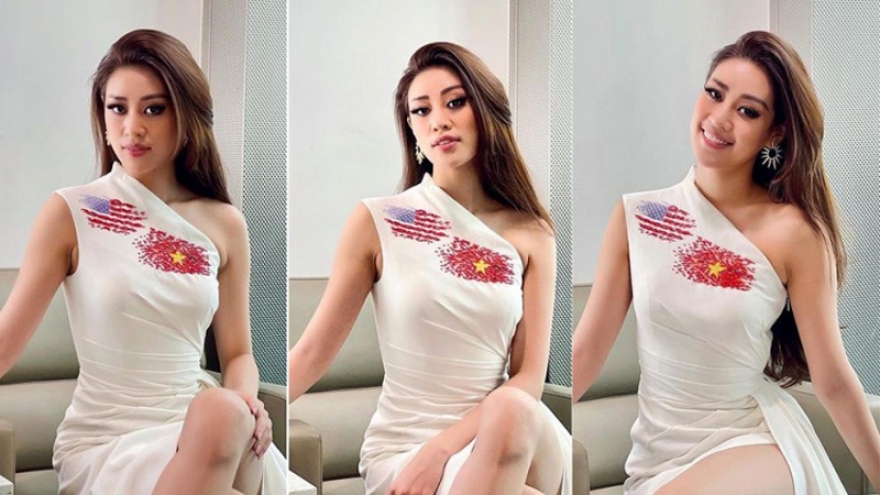 Khanh Van looks confident in US for Miss Universe 2020