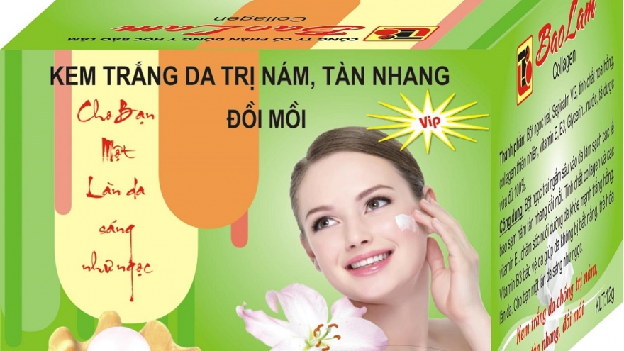 Thu hồi sản phẩm kem dưỡng trắng da chống nhăn chứa chất cấm