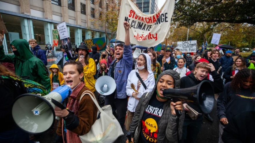 Học sinh, sinh viên Australia tuần hành kêu gọi chính phủ quan tâm tới môi trường