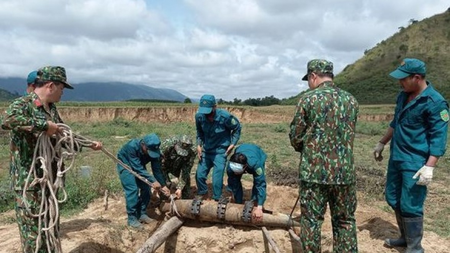 Đắk Lắk hủy nổ thành công quả bom nặng gần 1,2 tạ