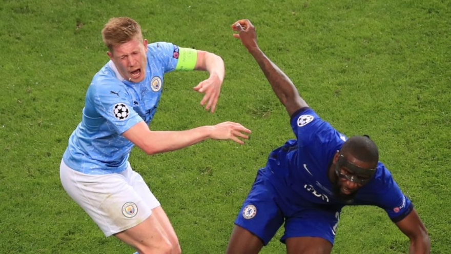 Rudiger xin lỗi vì khiến De Bruyne chấn thương nặng ở chung kết Champions League