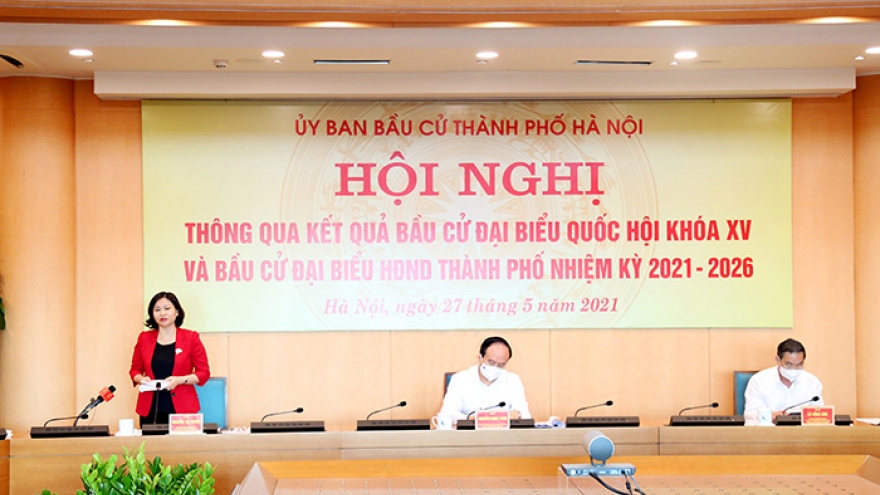 Hà Nội bầu đủ 95 đại biểu HĐND thành phố nhiệm kỳ 2021-2026