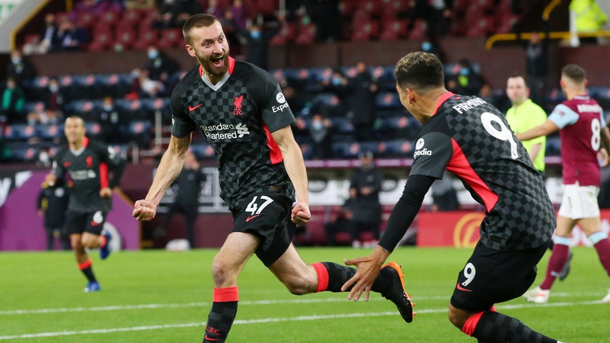 Thắng dễ Burnley, Liverpool tràn trề cơ hội dự Champions League 