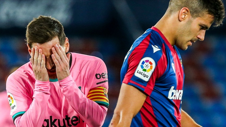 Messi mắc sai lầm tai hại, Barca sảy chân trong cuộc đua vô địch La Liga