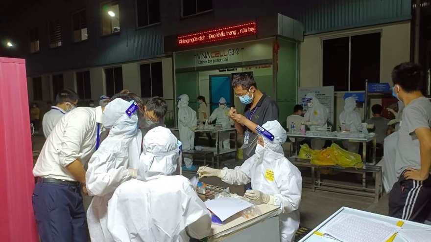 Bộ Y tế huy động 300 nhân lực test nhanh ở tâm dịch Việt Yên, Bắc Giang