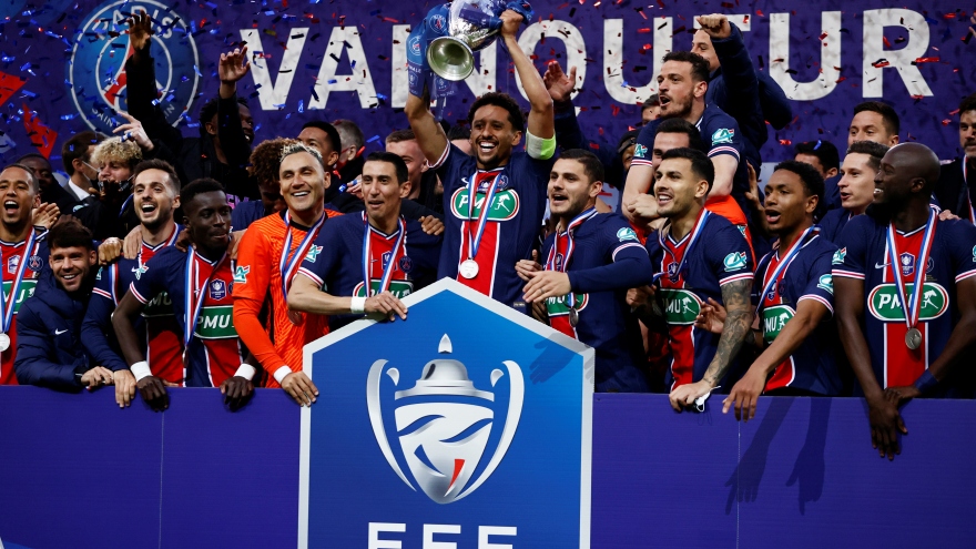 Mbappe rực sáng, PSG lần thứ 14 vô địch Cúp QG Pháp 