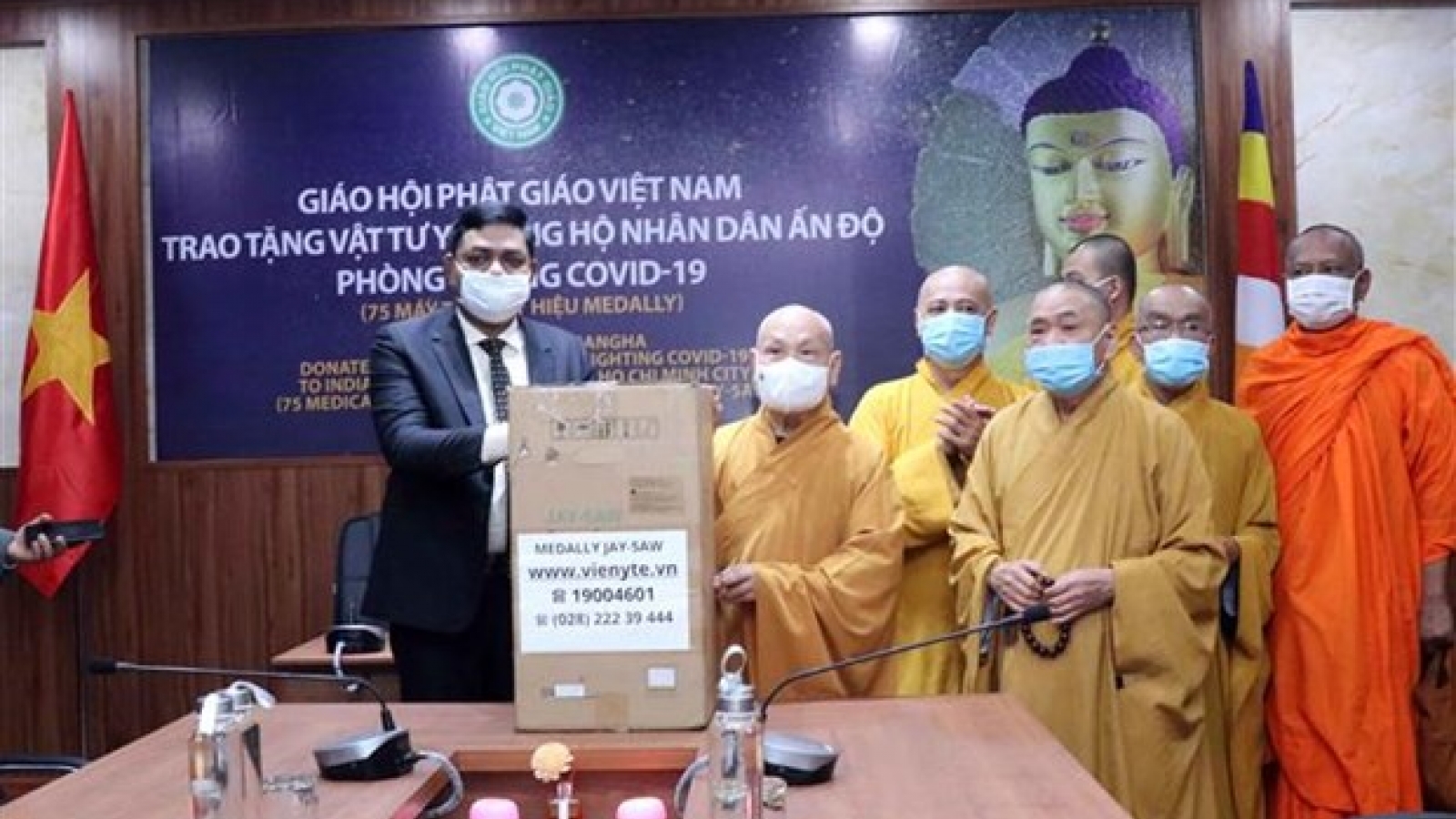 Vietnam Buddhist Sangha offers medical aid for India’s COVID-19 fight