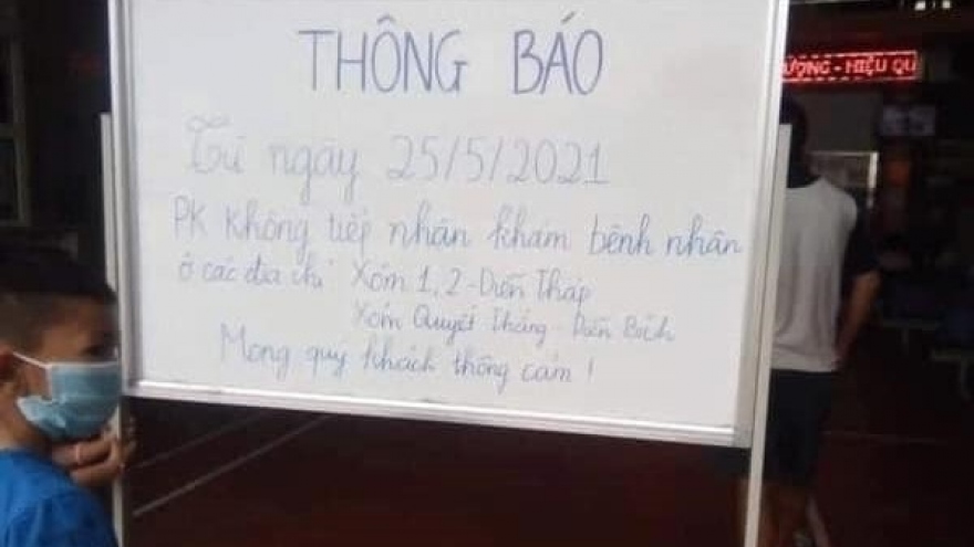 Lập biên bản phòng khám tư nhân ở Nghệ An từ chối tiếp nhận bệnh nhân