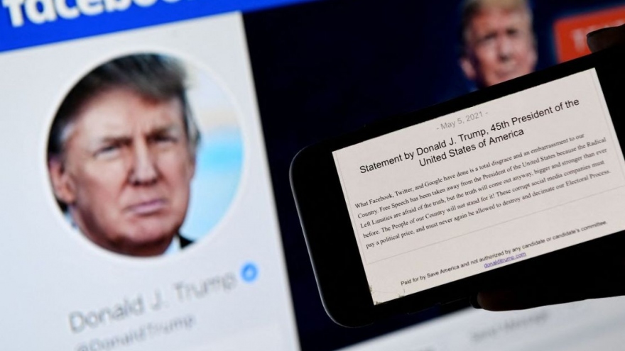 Facebook chặn tài khoản của ông Donald Trump ít nhất 2 năm nữa