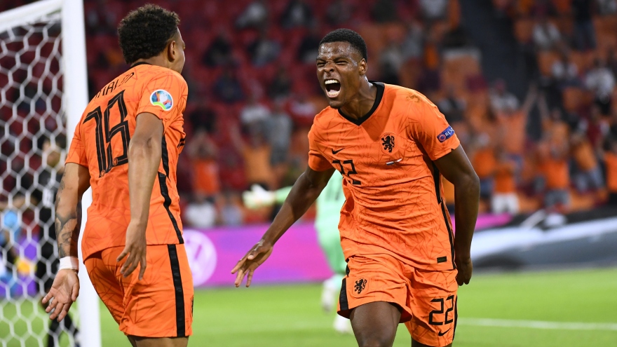 Thắng thuyết phục Áo, Hà Lan vượt qua vòng bảng EURO 2021