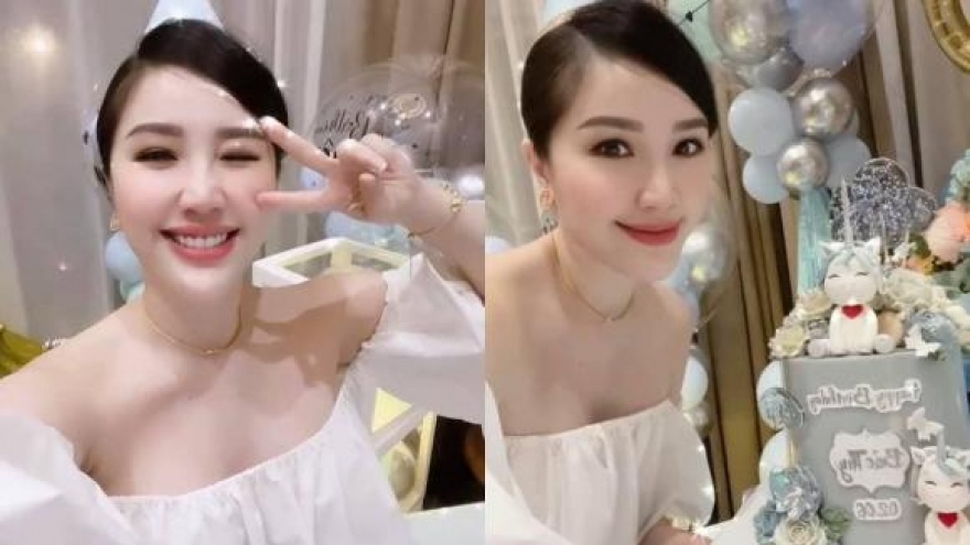 Chuyện showbiz: Bảo Thy được chồng đại gia tự tay trang trí tiệc sinh nhật