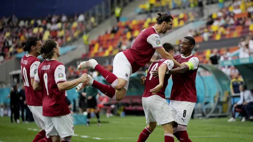 Toàn cảnh Áo 1-0 Ukraine: Chiến tích lịch sử của Alaba và đồng đội