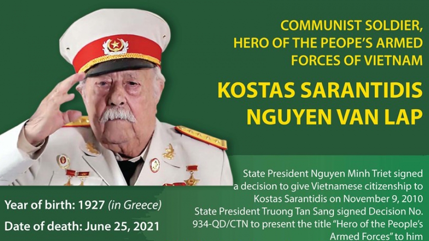 Greek hero of Vietnam People's Armed Forces passes away