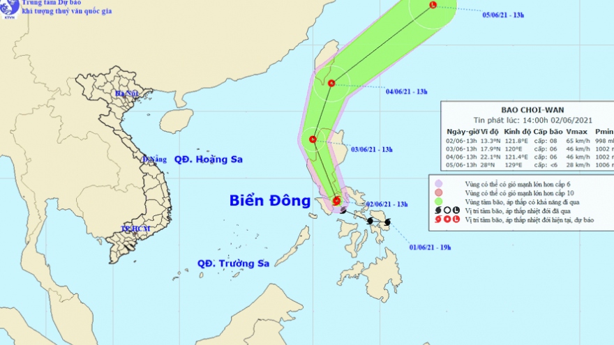 Chủ động ứng phó với cơn bão Choi-wan giật cấp 10