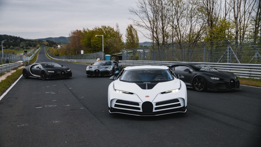 Bugatti thử nghiệm siêu xe triệu đô tại Nurburgring