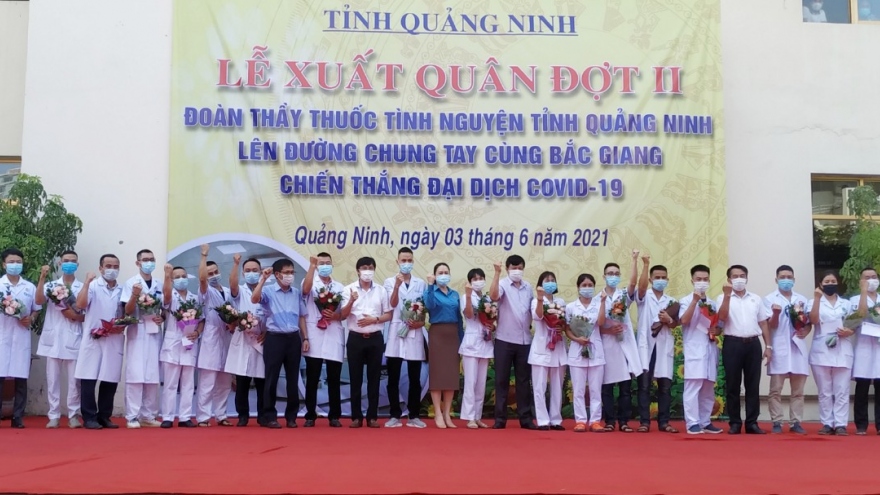 Quảng Ninh, Phú Thọ tiếp tục chi viện cho tâm dịch Bắc Giang