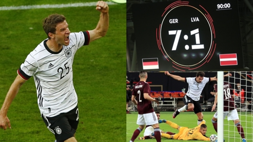 ĐT Đức chạy đà cho EURO 2021 bằng chiến thắng 7-1